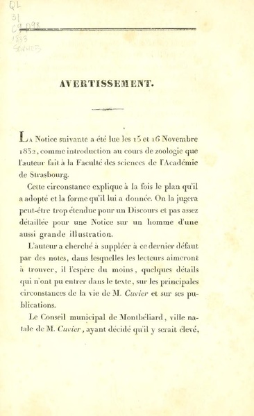Fichier:Notice Cuvier (1833) Duvernoy.pdf