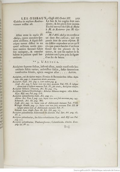 Ornithologie (1760) Brisson, Gallica, tome 1 page 347.jpg