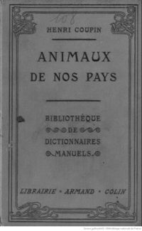 Animaux de nos pays (1909) Coupin, page 1.jpg