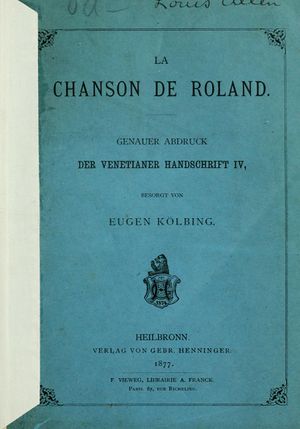 La Chanson de Roland V4 (1877) Kolbing IA n2.jpg