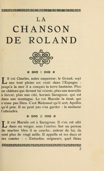 La chanson de Roland (1922) Bédier I. A. page 3.jpg