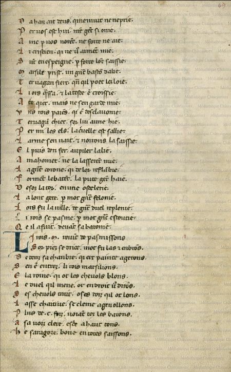 Chanson de Roland Manuscrit Chateauroux page 146.jpg