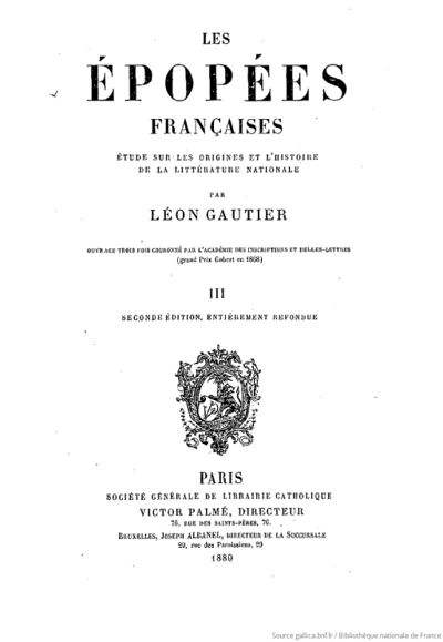 Épopées françaises (1880) Gautier, tome 13 page 4.jpeg