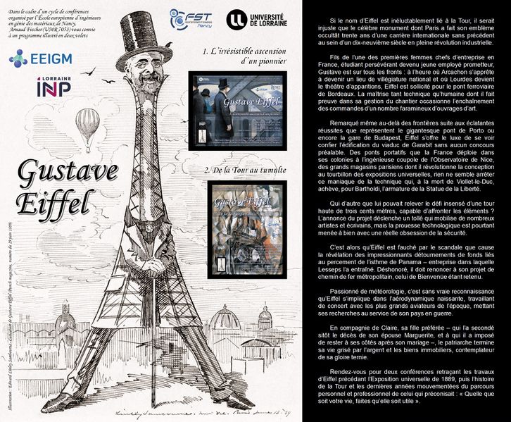 Fichier:Affiche et resume conference Eiffel deux volets.jpg