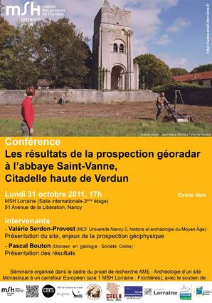 Fichier:Affiche conférence prospection géoradar Nancy 2011.jpg