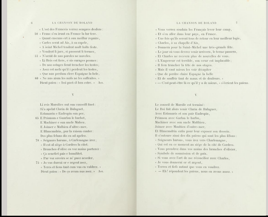 Internet Archive Chanson Roland Gautier 1872 page 6.png