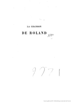 Chanson de Roland (1872) Gautier, I, page 001.jpg