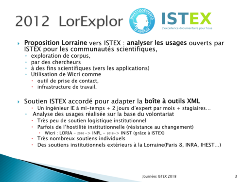 LorExplor Istex 2018 Diapositive03.png