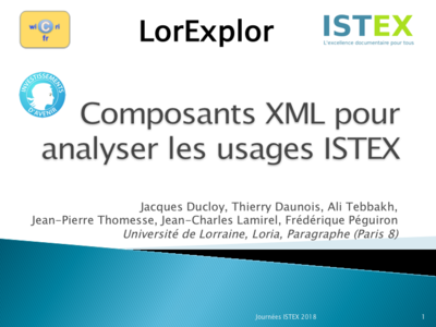 LorExplor Istex 2018 Diapositive01.png
