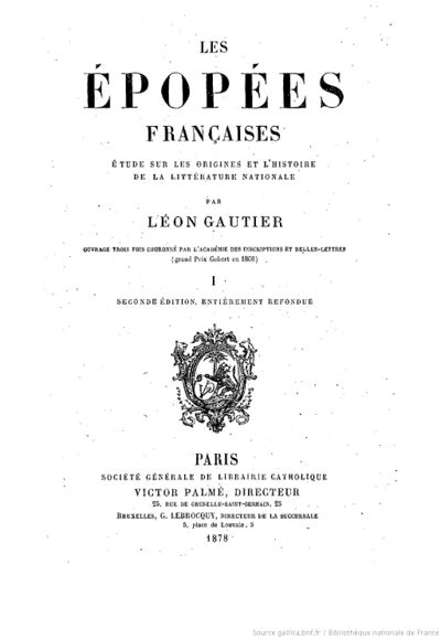 Épopées françaises (1878) Gautier, tome 1, page 2.jpeg