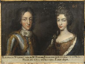 62. Léopold, duc de Lorraine, et son épouse Elisabeth-Charlotte d'Orléans.jpg