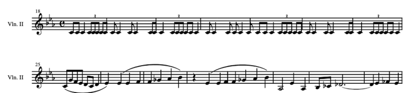 Chanson de Roland G Mathieu mvt 7 mesure 14 violon 2.png