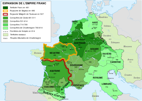 Frankish Empire 481 to 814-fr.svg