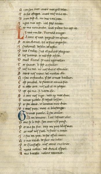 Fichier:Chanson de Roland Manuscrit Chateauroux page 241.jpg