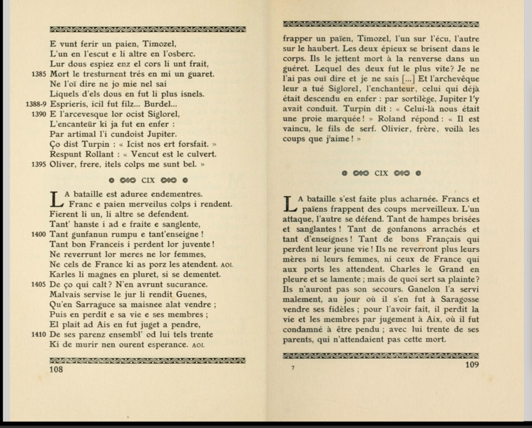 Fichier:Chanson de Roland Bedier Int Arch page 108.png