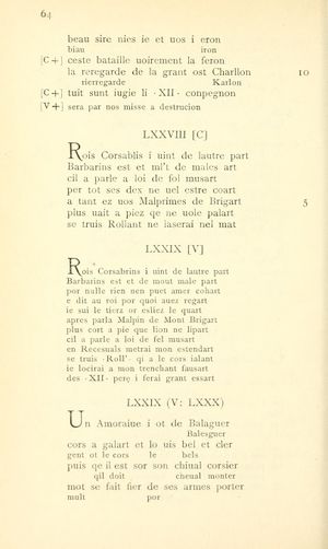 Das altfranzösische Rolandslied, C V7 (1883) Foerster p64.jpg