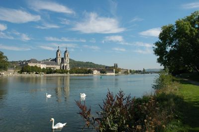 Moselle River throught Pont-à-Mousson