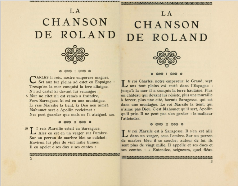 Fichier:Chanson de Roland Bedier Int Arch page 2.png