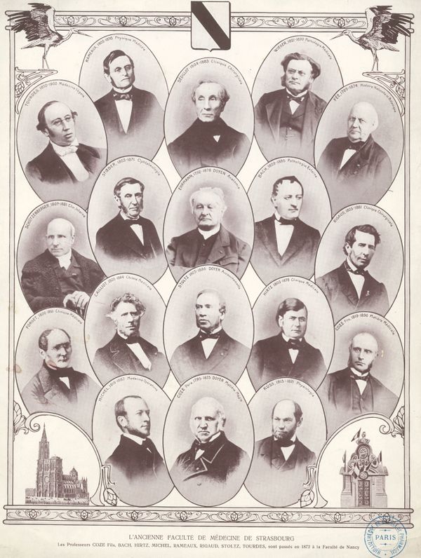Ancienne faculté de médecine de Strasbourg, corps enseignant.jpg