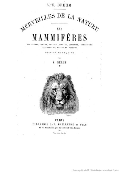 Les mammifères (1891) Brehm, Gerbe, tome 1 pages f3.jpg