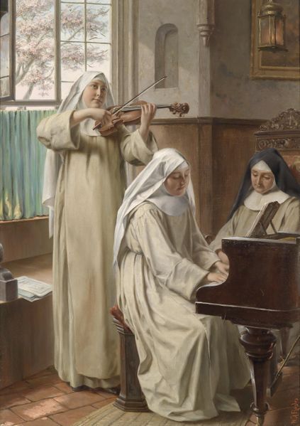 File:August Wilhelm Roesler Musik im Kloster.jpg