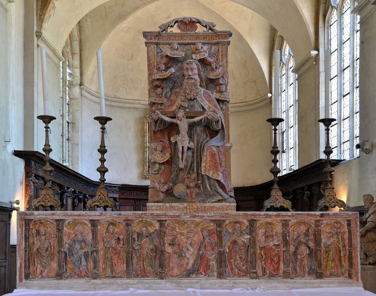 File:Nancy (Meurthe-et-Moselle) - Musée lorrain - Eglise des Cordeliers - Maître-autel avec retable de la Sainte Trinité (Lorraine, 1522) (33298563088).jpg