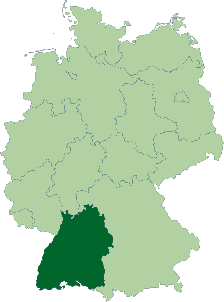 File:Deutschland Lage von Baden-Württemberg.svg